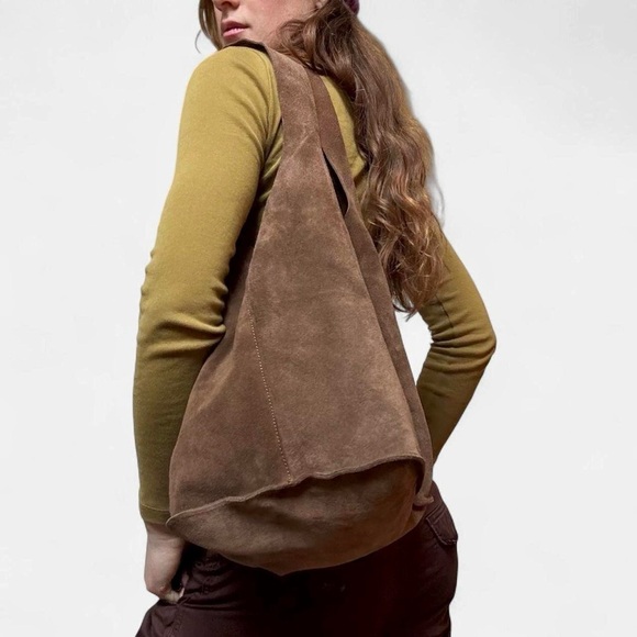 Sundance Handbags - Sundance Italian leather suede slouchy hobo bag